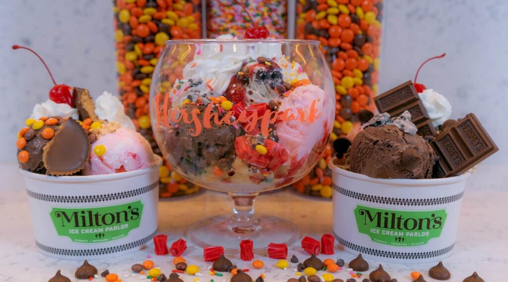 Ice Cream from Milton's Ice Cream Parlor  | Photo by: Hersheypark