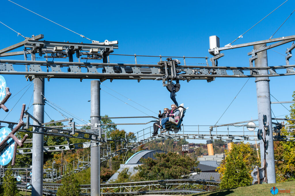 Ski Lift Shootout Coaster - Rowdy Bear's Smoky Mountain Snowpark
